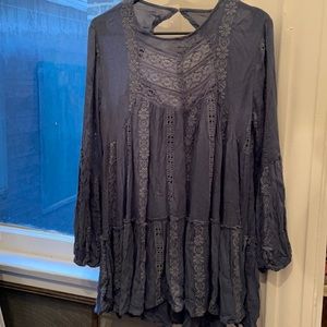 Free People blue tunic!